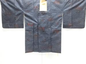 雲に花古典織り出し本場泥大島紬道行コート